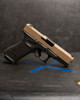 WWLLC Custom Glock 45 RMR Direct Cut- Fde Slide W/ Full wrap Mask Stipple 
