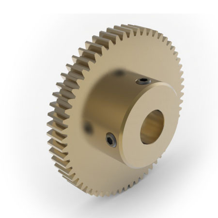 0.8 Mod Spur Gear,  60 T, 10mm Bore