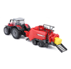 Bburago 10Cm Massey Fergusson 8740S Tractor With Baler Lifter B18-31667