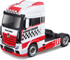 Bburago Street Fire Haulers Custom Cabs Mb Actros Gigaspace Red 1/43 B18-32201