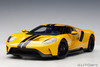 AutoArt 2017 Ford GT (triple yellow/ black stripes) (composite) 1/18 72944