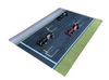 Silverstone Race Track Start Line Ground Mat 1/43 for F1 Models (Compatible with Bburago, Minichamps)