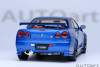 AutoArt Nismo Nissan Skyline GT-R (R34) Z-tune (Bayside Blue with Carbon bonnet) 1/18 77460