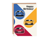 Gateway22 Supercar Trio Birthday Card