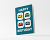 Gateway22 Supercar Tile Birthday Card