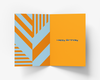 Gateway22 Dazzle Pattern McLaren Supercar Birthday Card