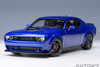 AutoArt Dodge Challenger R/T Scat Pack Shaker Widebody 2022 (Indigo Blue) Model Car 1/18 71772