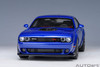 AutoArt Dodge Challenger R/T Scat Pack Shaker Widebody 2022 (Indigo Blue) Model Car 1/18 71772