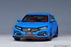 AutoArt Honda Civic Type R (FK8) 2021 (Racing Blue Pearl) Model Car  1/18 73224