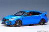 AutoArt Honda Civic Type R (FK8) 2021 (Racing Blue Pearl) Model Car  1/18 73224