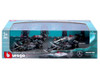 Bburago F1 Mercedes Benz British GP Lewis Hamilton Pack of 4 1/43 Model Car B18-38093