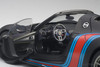 AutoArt Porsche 918 Spyder 2013 Weissach Package (black/Martini Livery) 1/18 77929