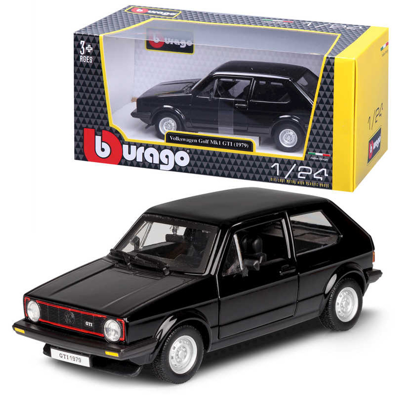 Bburago Volkswagen Golf Mk 1 (1979) 1/24 Model Car B18-21089 - Car