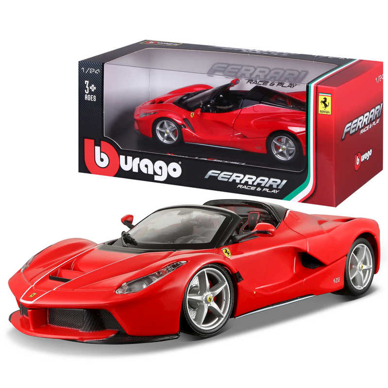 Bburago Ferrari Race And Play Laferrari Alperta 1/24 Model Car B18-26022RP