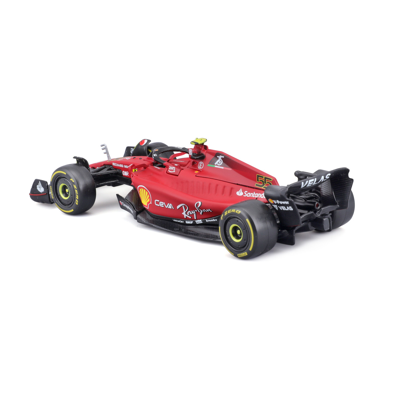 Burago 1/43 Scale 18-36832 - F1 Ferrari F1-75 2022 #55 C.Sainz