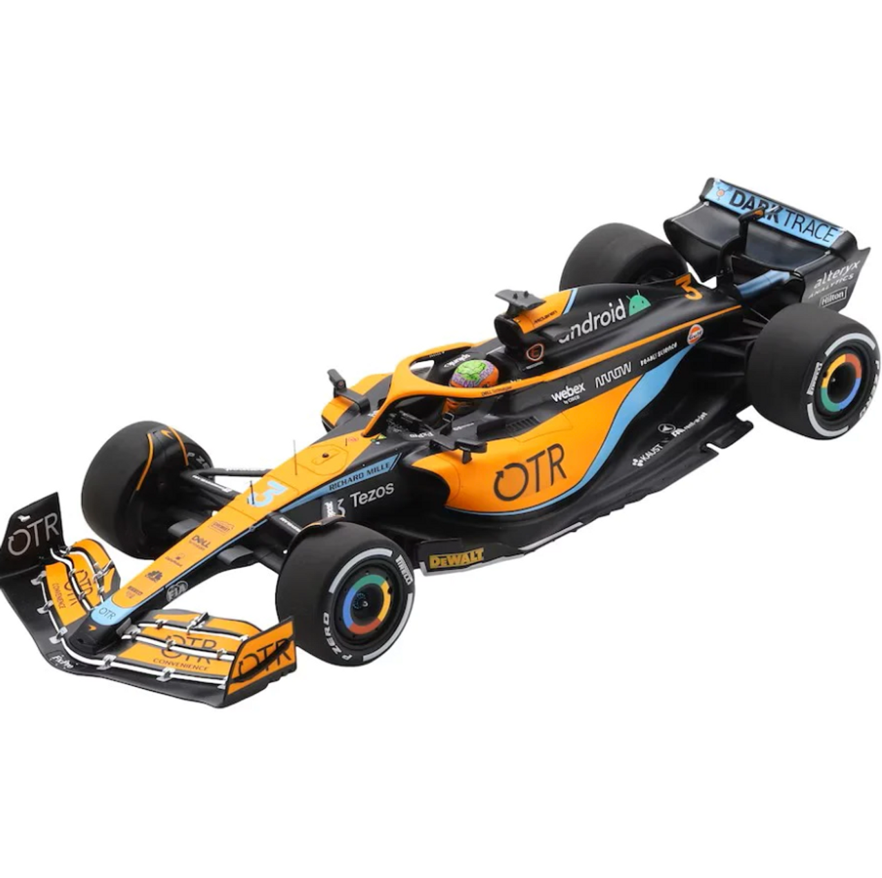 Bburago F1- McLaren F1 MCL 36 #3 (Daniel Ricciardo) 2022 Season Model Car  1/43 B18-38063R