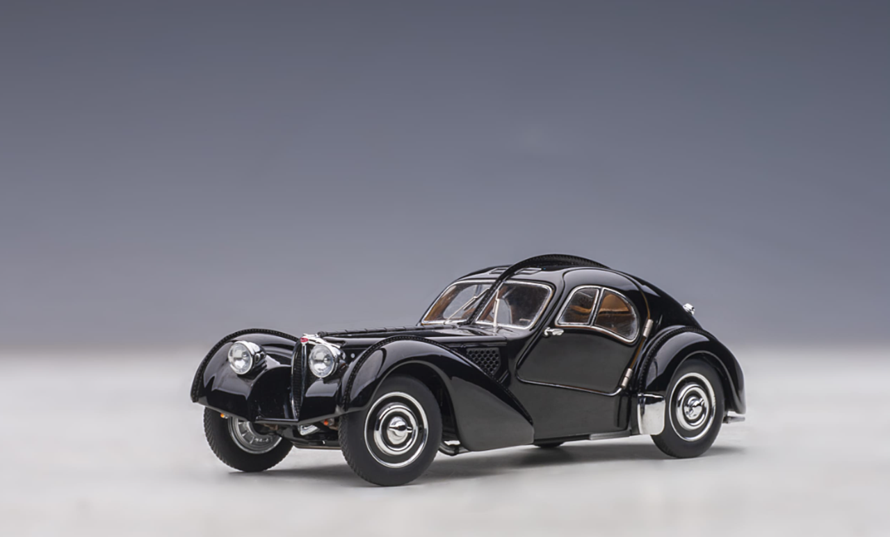 定番人気お得AUTO art 50946 1/43 ブガッティ タイプ57SC アトランティック 1938 （ブラック／ディスクホイール） 乗用車