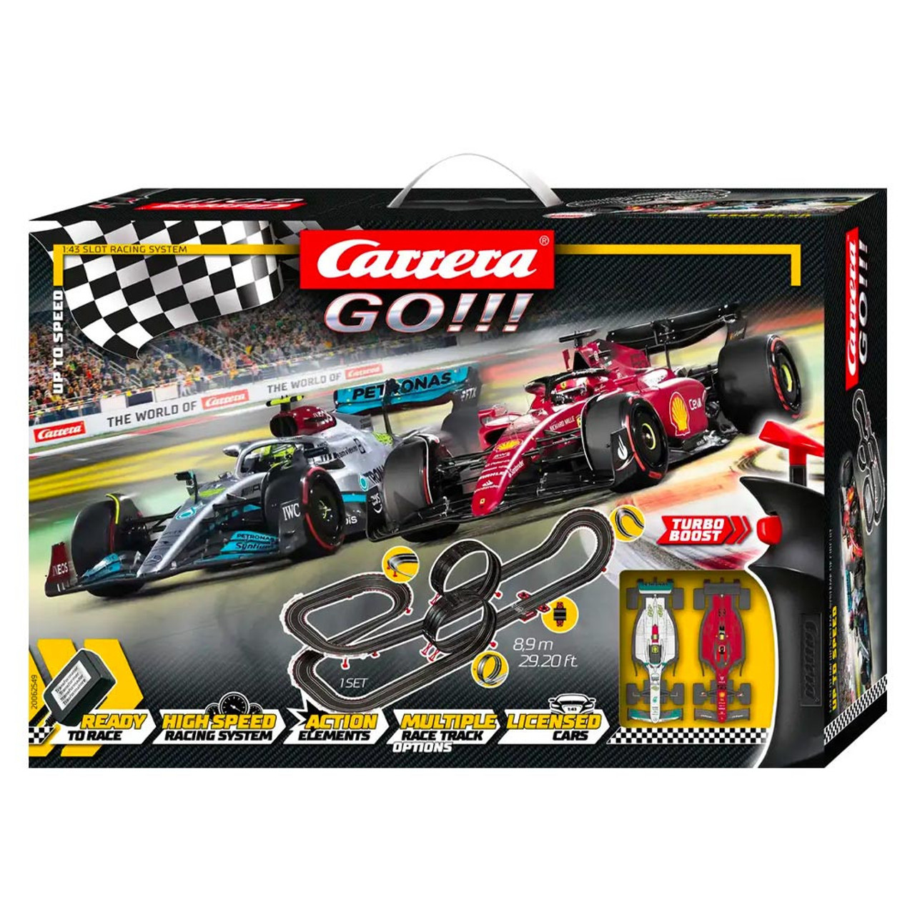Carrera GO!!! Up To Speed 2022 F1 Slot Car Set - Hamilton/Sainz ()