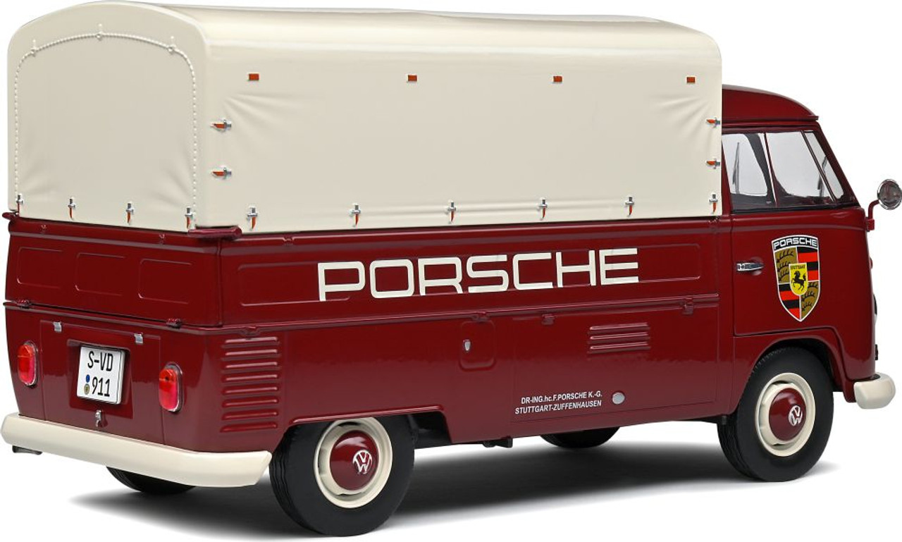 Solido 1950 VW T1 Pick-Up - Porsche Service Car Model 1/18 