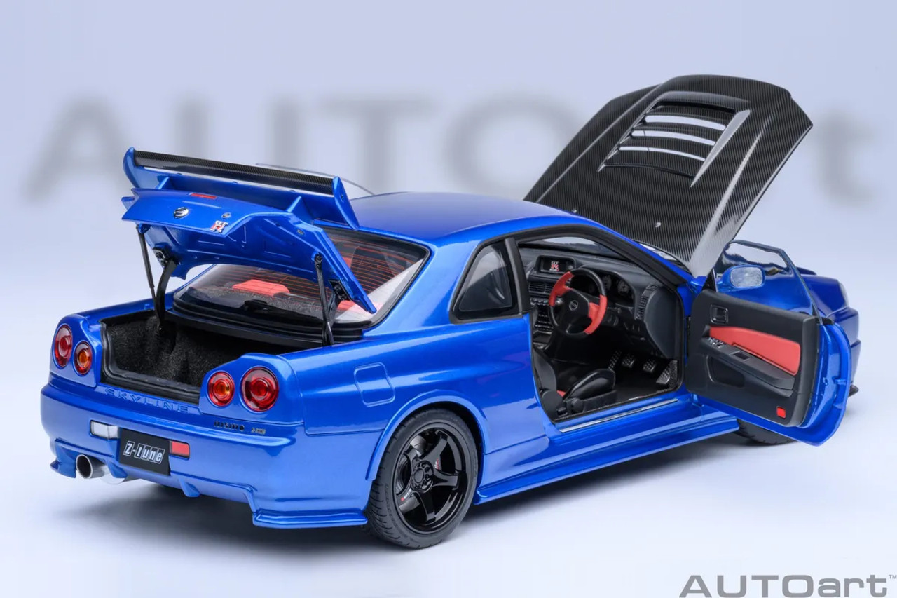 AutoArt Nismo Nissan Skyline GT-R (R34) Z-tune (Bayside Blue 