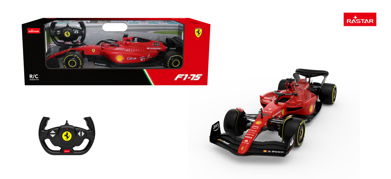 Formula One RC Remote Control Ferrari F1-75 1/12 Scale Car - 47cm