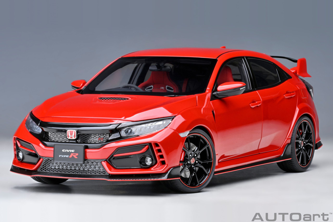 AutoArt Honda Civic Type R (FK8) 2021 (Flame Red) 1/18 73223