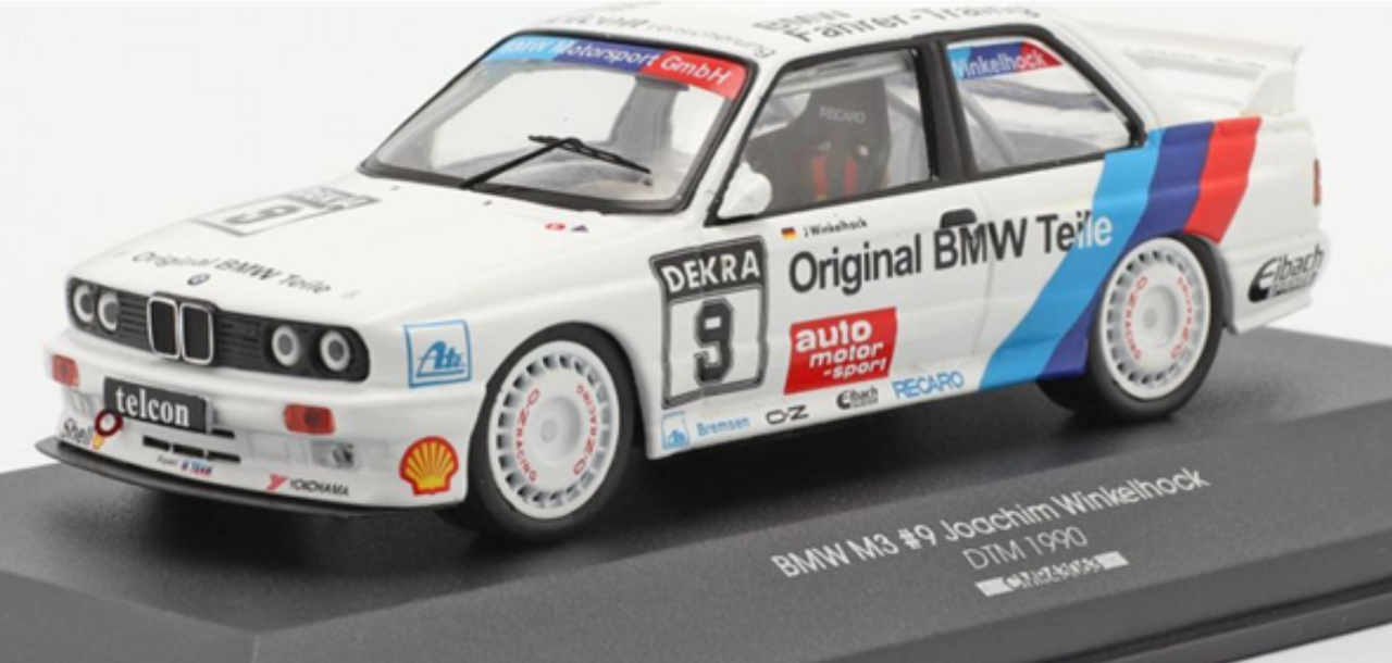 CMR BMW M3 (E30) #9 Joachim Winkelhock Team Bigazzi DTM 1990 1/43 Scale  Model Car 43063