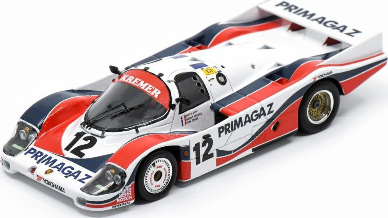 Spark Model Porsche 956 #12 24H Le Mans 1986 P. Yver/ H. Striebig/M.  Cohen-Olivar 1/43 S9869