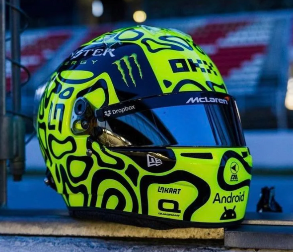 Spark Models 2024 Lando Norris 1/5 Scale Mini Replica Helmet 5HF141