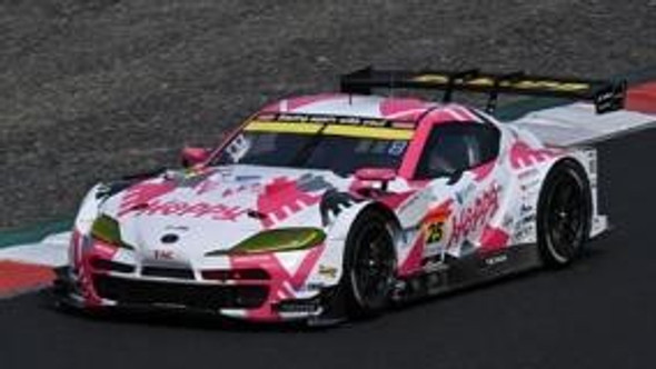 Spark Model HOPPY Schatz GR Supra GT No.25 HOPPY team TSUCHIYA GT300 SUPER GT 2024 - T. Suganami - T. Matsui - K. Sato 1/43 SGT172