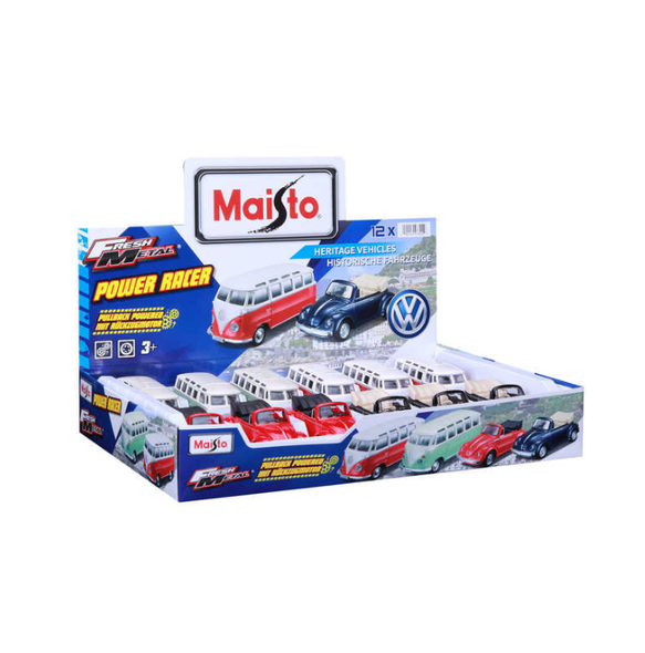 Maisto Fresh Metal Vw Volkswagen Samba And Beetle Power Racer  M24001