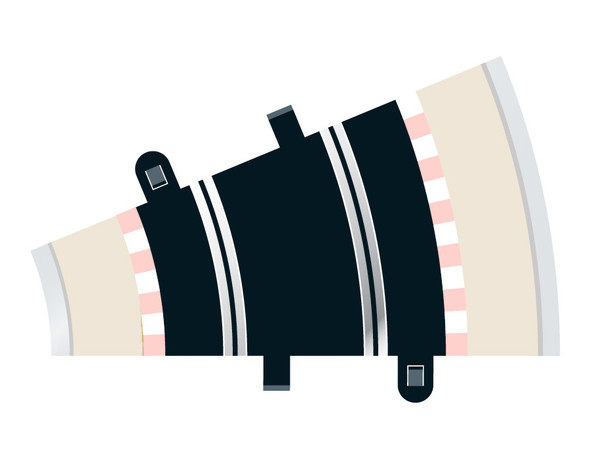 Scalextrics Radius 2 Curve 22.5 Degrees x 2- 1/32 - C8234