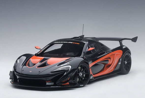 AutoArt McLaren P1 GTR (Dark Grey Metallic/Orange Accents) 1/18 Model Car 81543