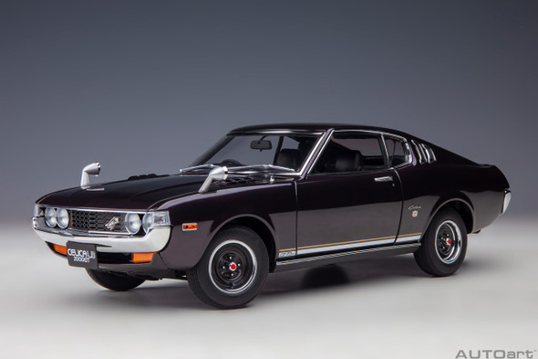 AutoArt Toyota Celica Liftback 2000GT (RA25) 1973 (Dark Purple Metallic) 1/18 78769