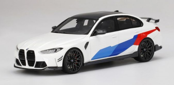 TSM BMW M3 M Performance (G80) Alpine White 1/18 Scale Model Car