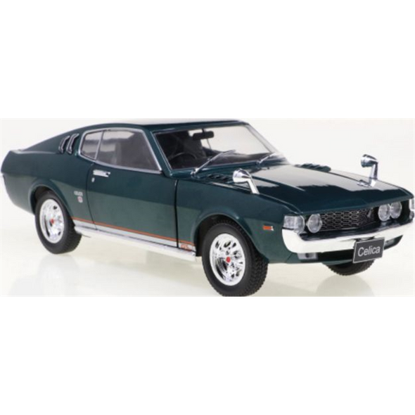 Toyota Celica LB 2000 GT Metallic Green 1973 1/24 Scale Model Car 124142