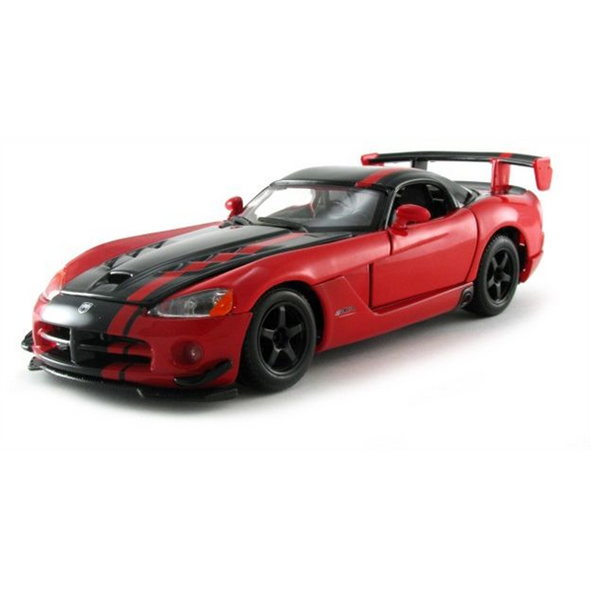 Bburago Dodge Viper SRT 10 Acr - Red/Black 1/24 Scale Model Car 22114R