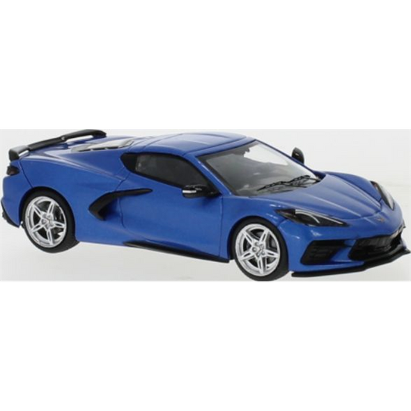 IXO Chevrolet Corvette (C8) Stingray Metallic Blue 2020 1/43 Scale Model Car MOC316