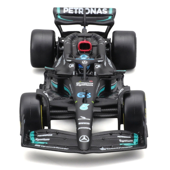 Bburago F1 Mercedes-AMG PETRONAS W14 # 63 2023 With Helmet George Russell 1/43 Model Car B18-38081R