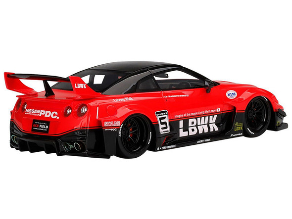 Top Speed Lb-Silhouette Works Gt Nissan 35Gt-Rr Ver.1 Red/Black 1/18 TS0354