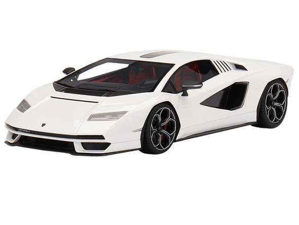 Top Speed Lamborghini Countach Lpi 800-4 Bianco Siderale 1/18 TS0438