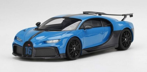 Top Speed Bugatti Chiron Pur Sport Agile Blue 1/18 TS0373