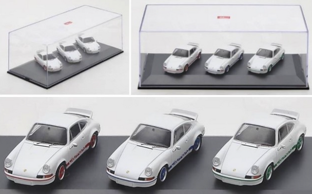 Spark Model Schuco Set "50 Jans Porsche 911 Carrera 2.7 RS" II Lightweight 1/43 Model Car 450725700