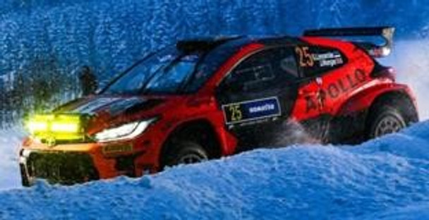 Spark Model TOYOTA GR Yaris Rally 2 No.25 Red Grey Team - 3rd RC2 Rally Sweden 2024  - 3rd RC2 Rally Sweden 2024 1/43 S6871