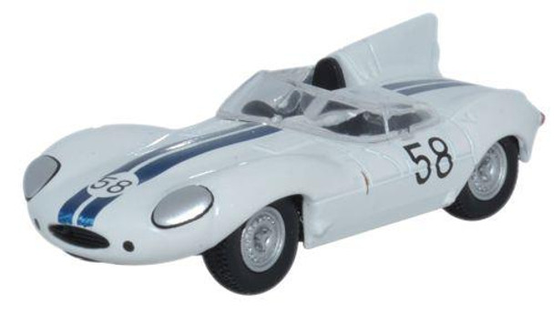 Oxford Diecast OO Jaguar D Type Winner Lime Rock 1957 - Walt Hansgen 1/76