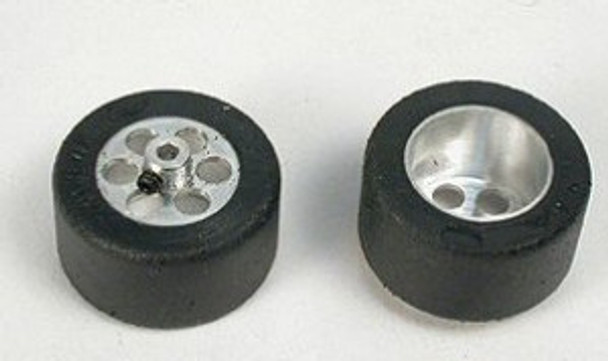 NSR 3/32 Rear RTR 26 x 14 Trued Rubber Tyres Fly Truck/TSRF (2) 1/32