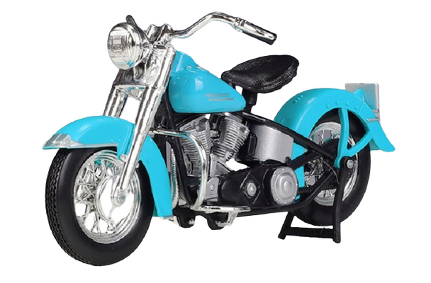 Maisto H-D 74FL Hydra Glide 1953 (40) Light Blue 1/18