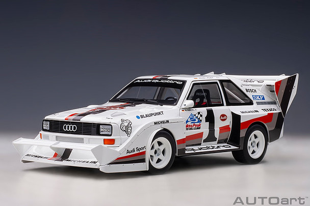 AutoArt 1987 Audi Sport quattro S1 Pikes Peak #1 (Winner) 1/18 88700