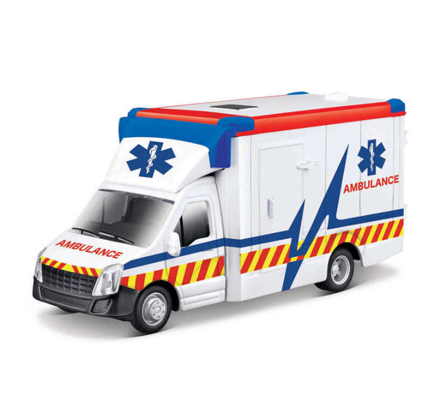 Bburago Municipal Vehicles Ambulance With Stretcher Toy B18-32266