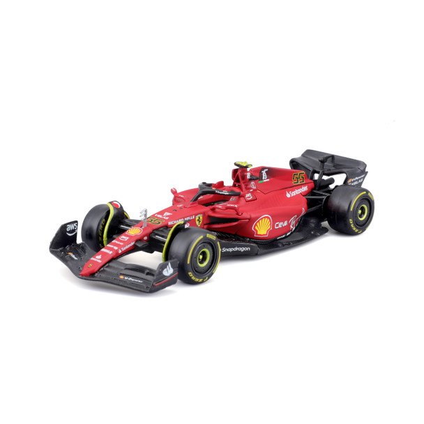 Bburago F1 - Ferrari F1-75  #55 (Carlos Sainz) 2022 Model Car 1/43 B18-36832S